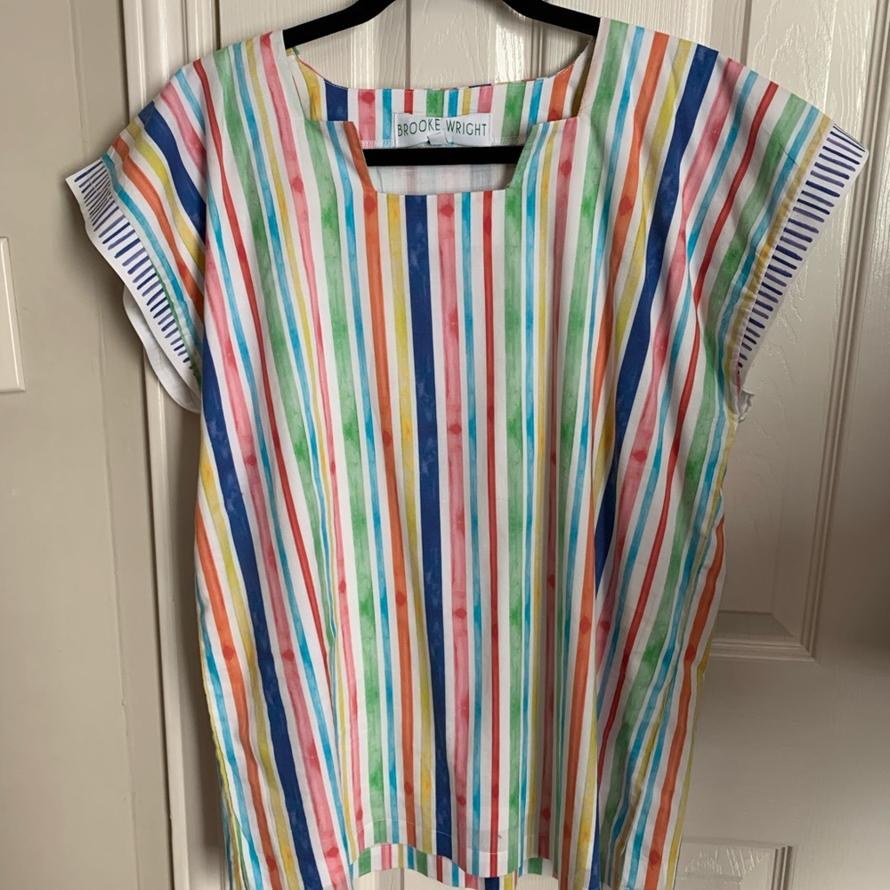 Brooke Wright Designs Square Neck Top Size Large EUC